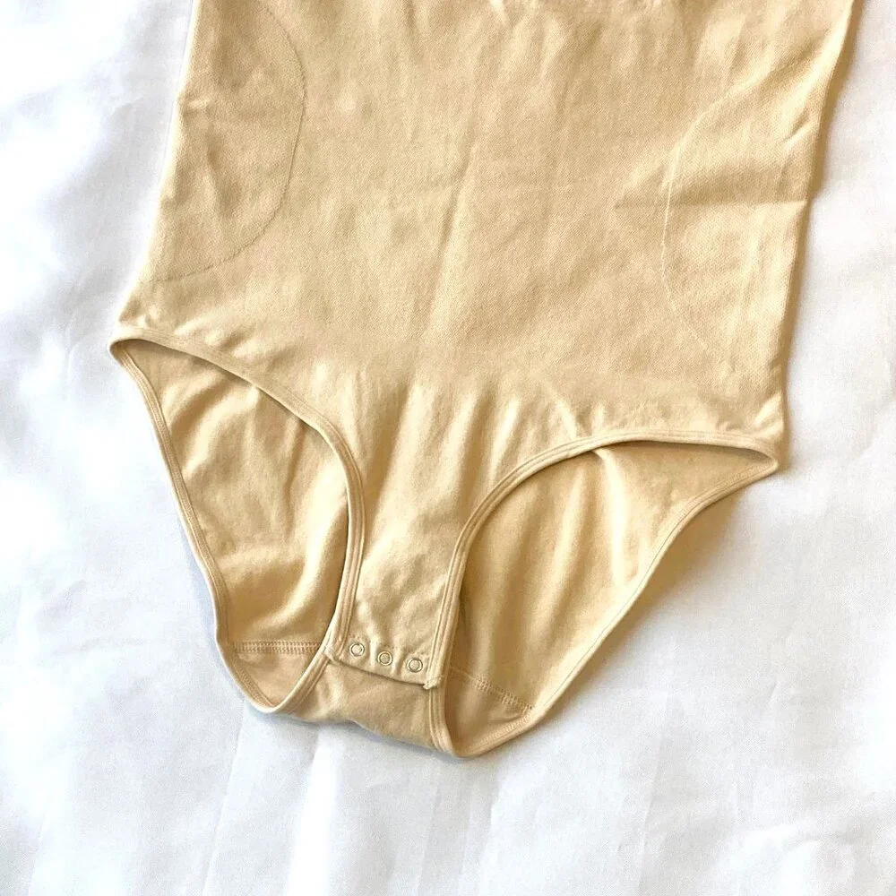 Shapermint Essentials All Day Every Day Scoop Neck Bodysuit L Nude NWT - Picture 2 of 8